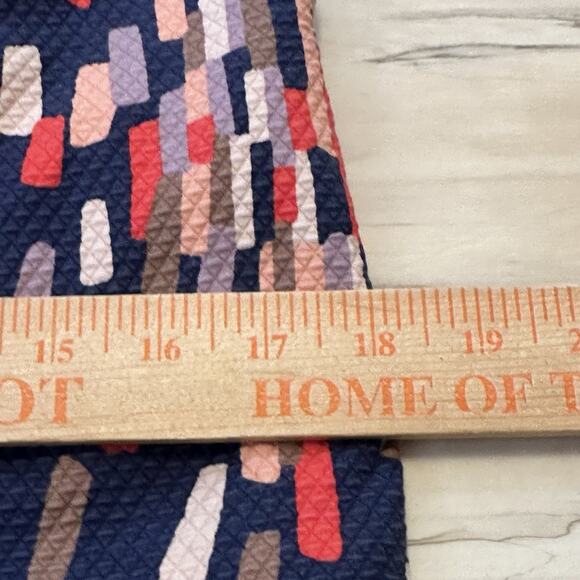 Boden 4R US 8R UK Emma Dress V-Neck Textured Confetti Geometric Pattern Blue - Picture 10 of 11